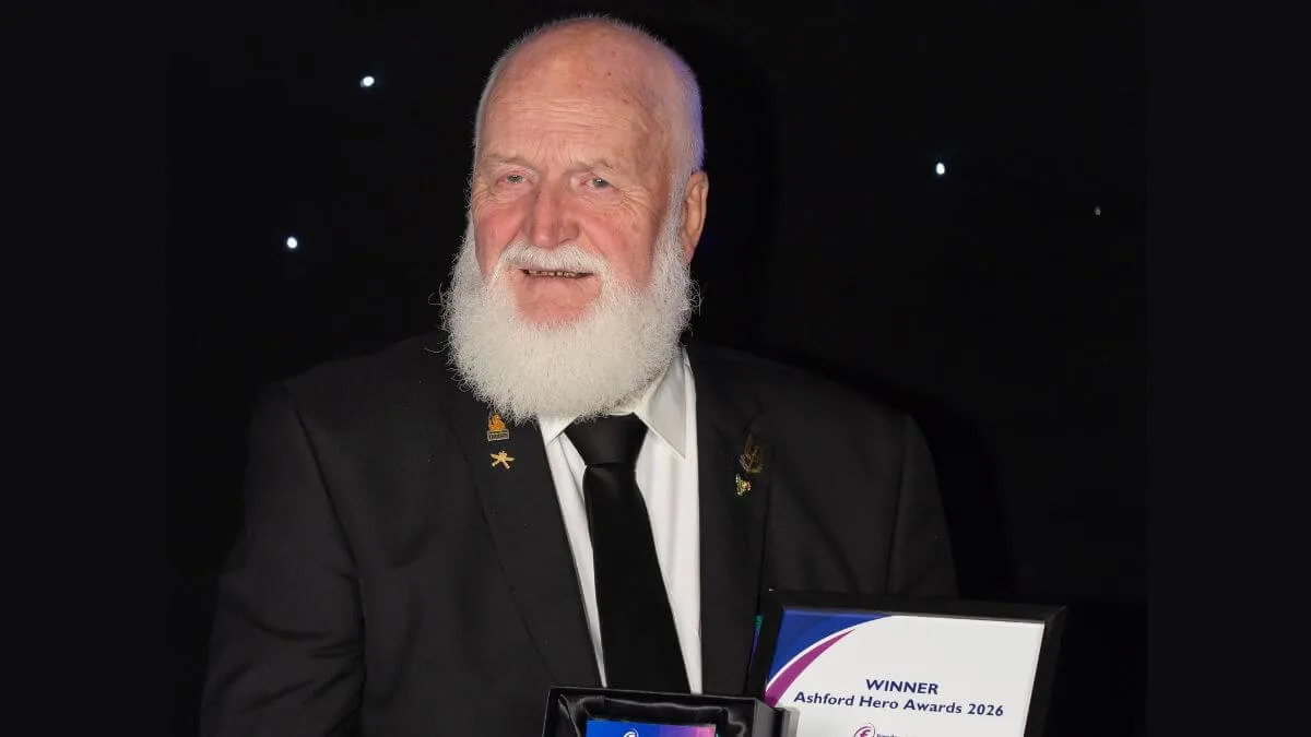 Heart of the Community award at the Ashford Hero Awards 2026
