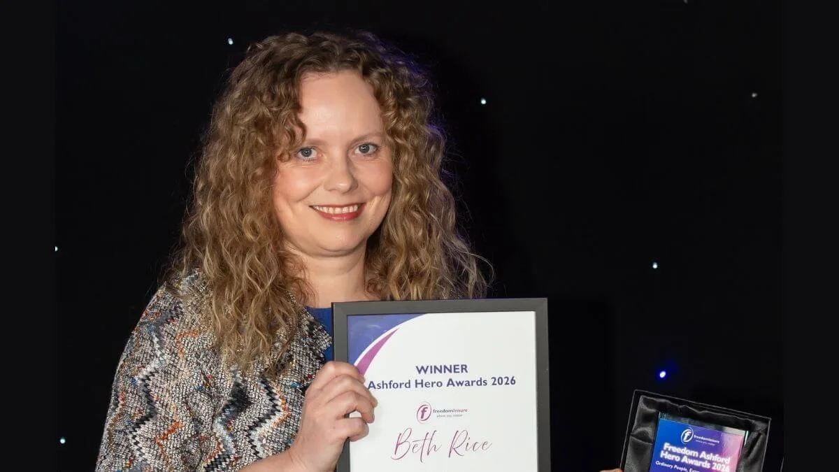 Tenterden Vine award at the Ashford Hero Awards 2026